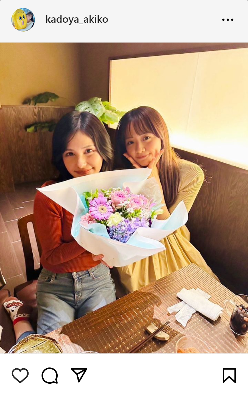 角谷暁子アナのインスタグラムから