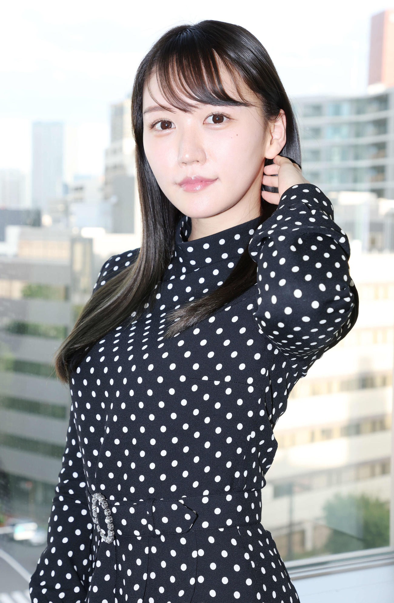 芸能界デビューする橘和奈（撮影・宮地輝）