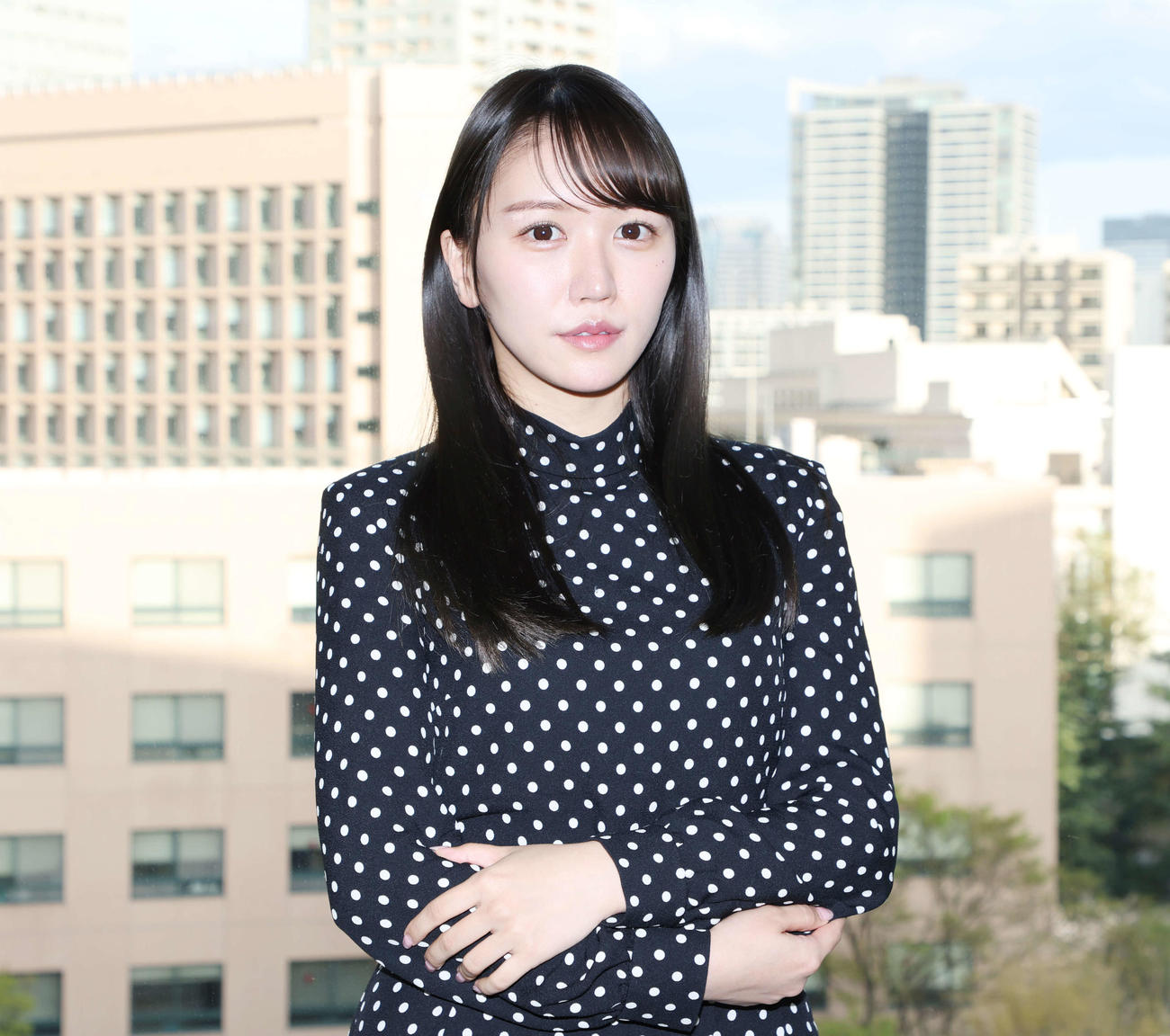 芸能界デビューする橘和奈（撮影・宮地輝）