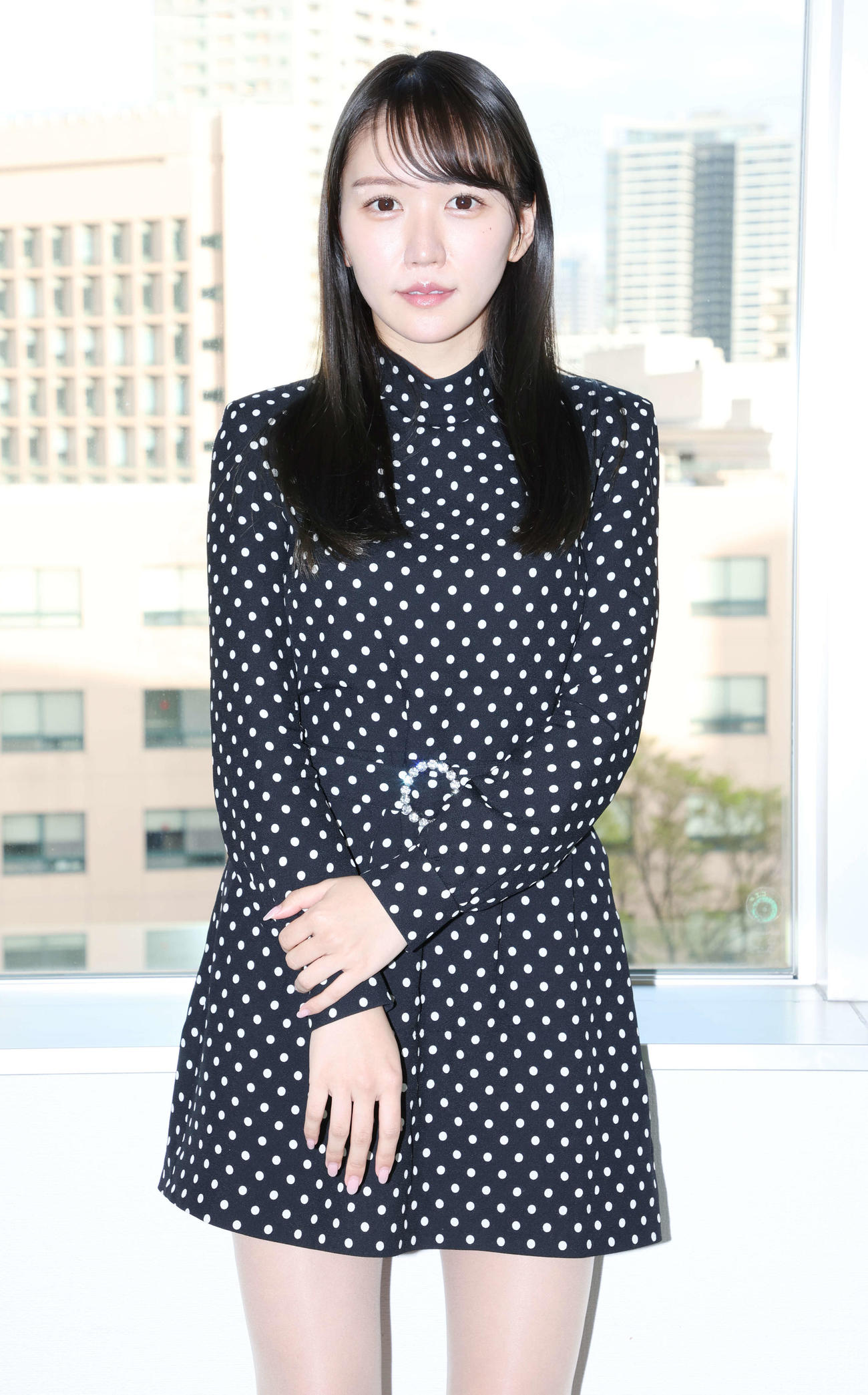 芸能界デビューする橘和奈（撮影・宮地輝）