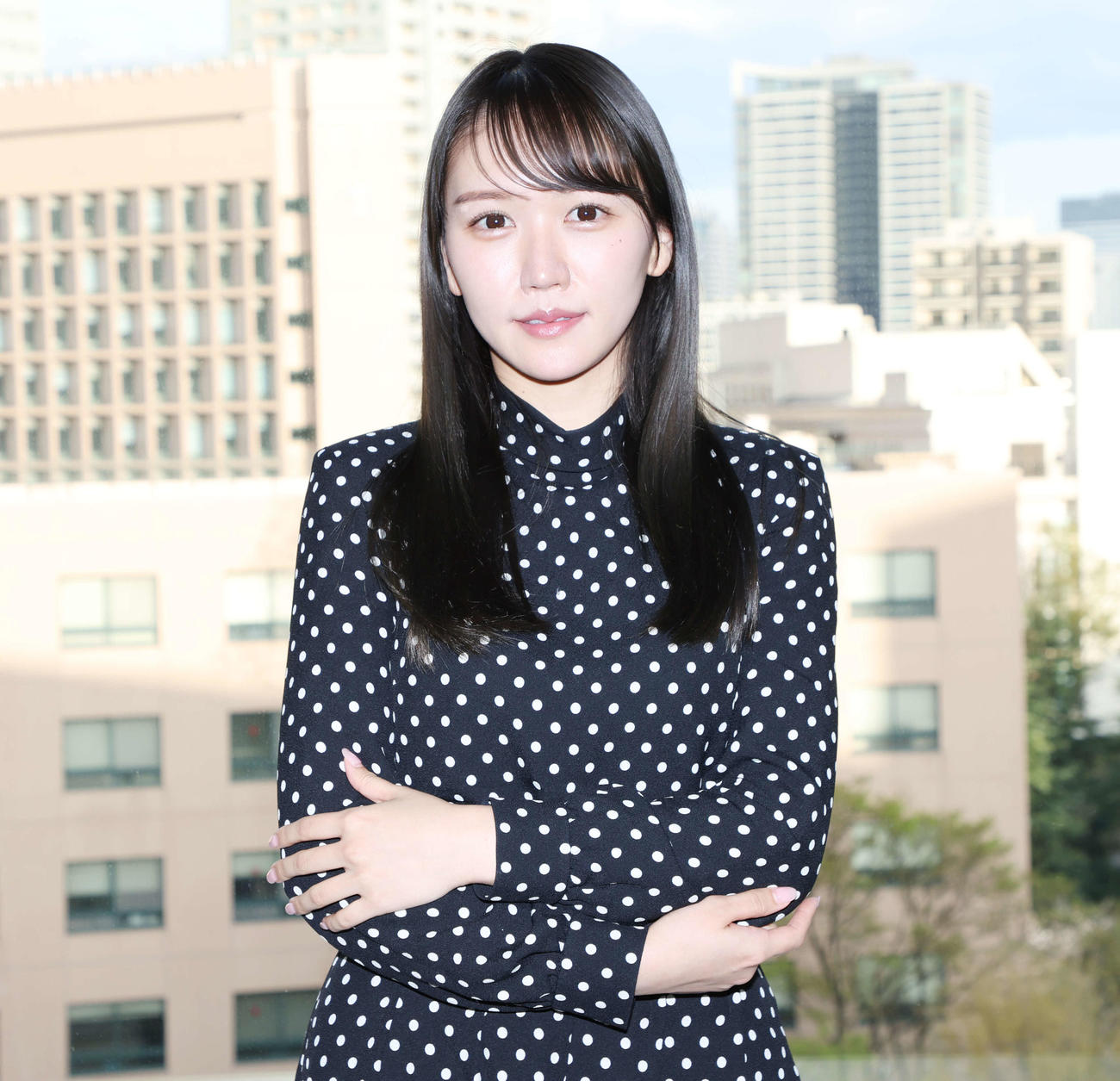 芸能界デビューする橘和奈（撮影・宮地輝）