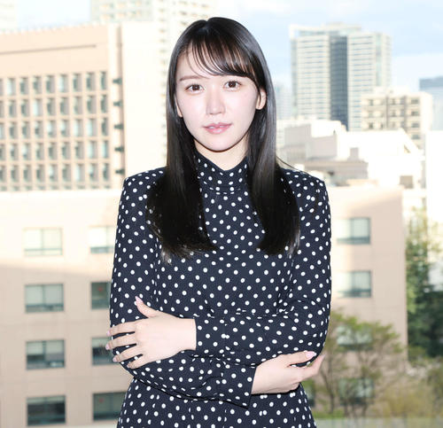 芸能界デビューする橘和奈(撮影・宮地輝)