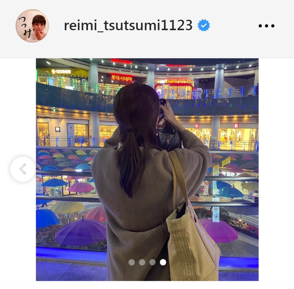 堤礼実アナウンサーのインスタグラムから