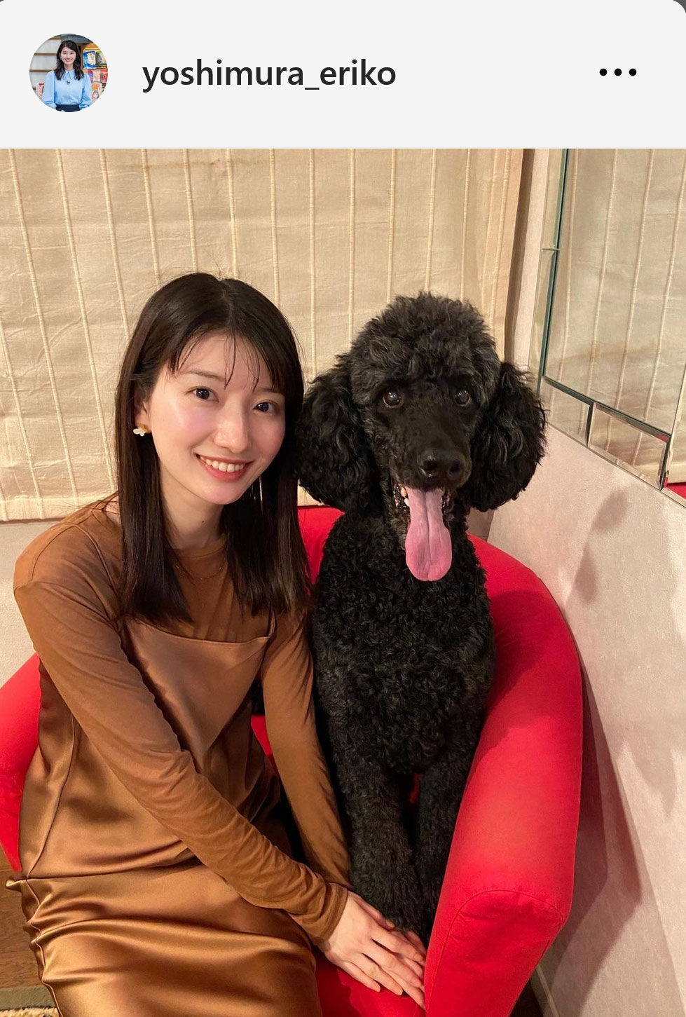 TBS吉村恵里子アナのインスタグラムから