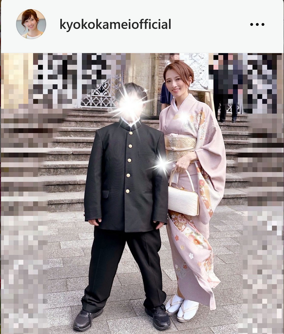 亀井京子アナのインスタグラムから