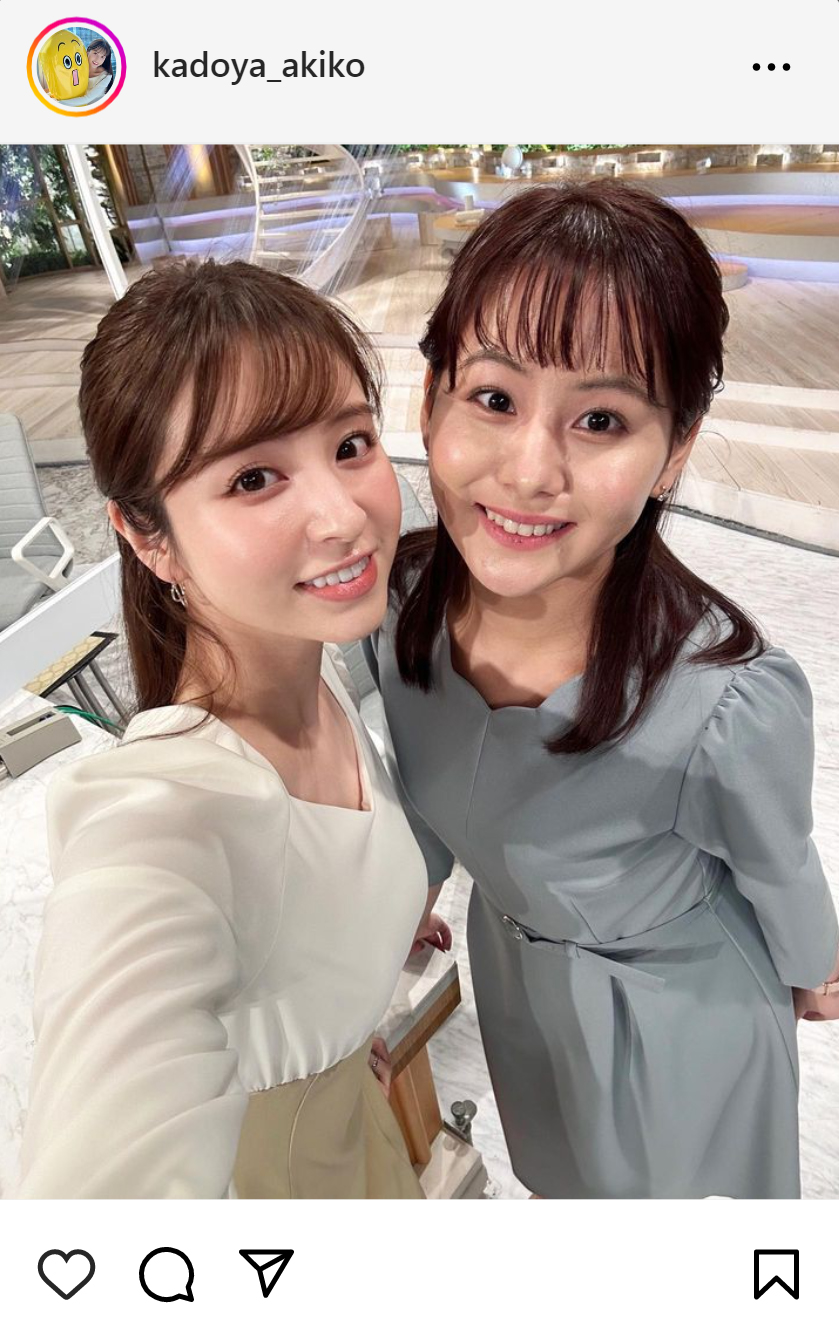 角谷暁子アナのインスタグラムから