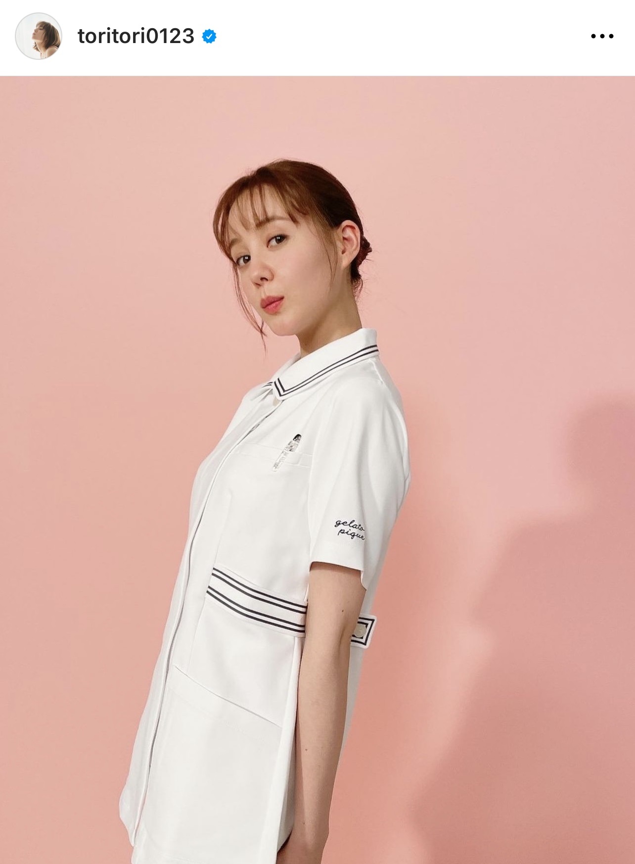 3パターンのCMを撮影したトリンドル玲奈（トリンドル玲奈のインスタグラムから）