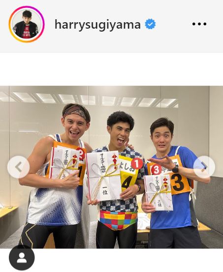 ハリー杉山のインスタグラムから