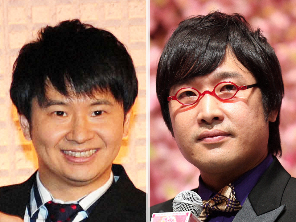 オードリー若林正恭（左）と南海キャンディーズ山里亮太