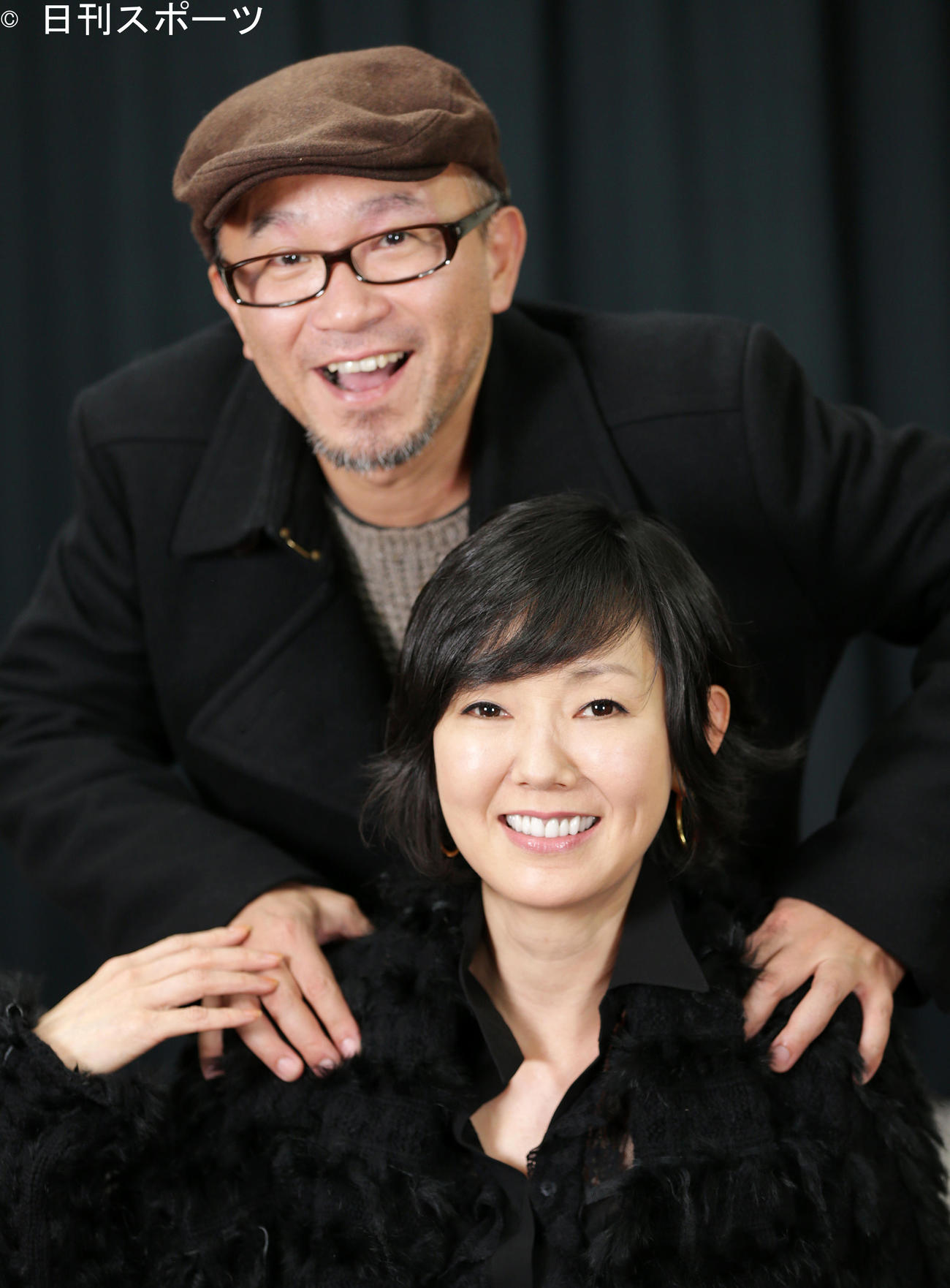 青山真治監督と、とよた真帆（2012年12月撮影）