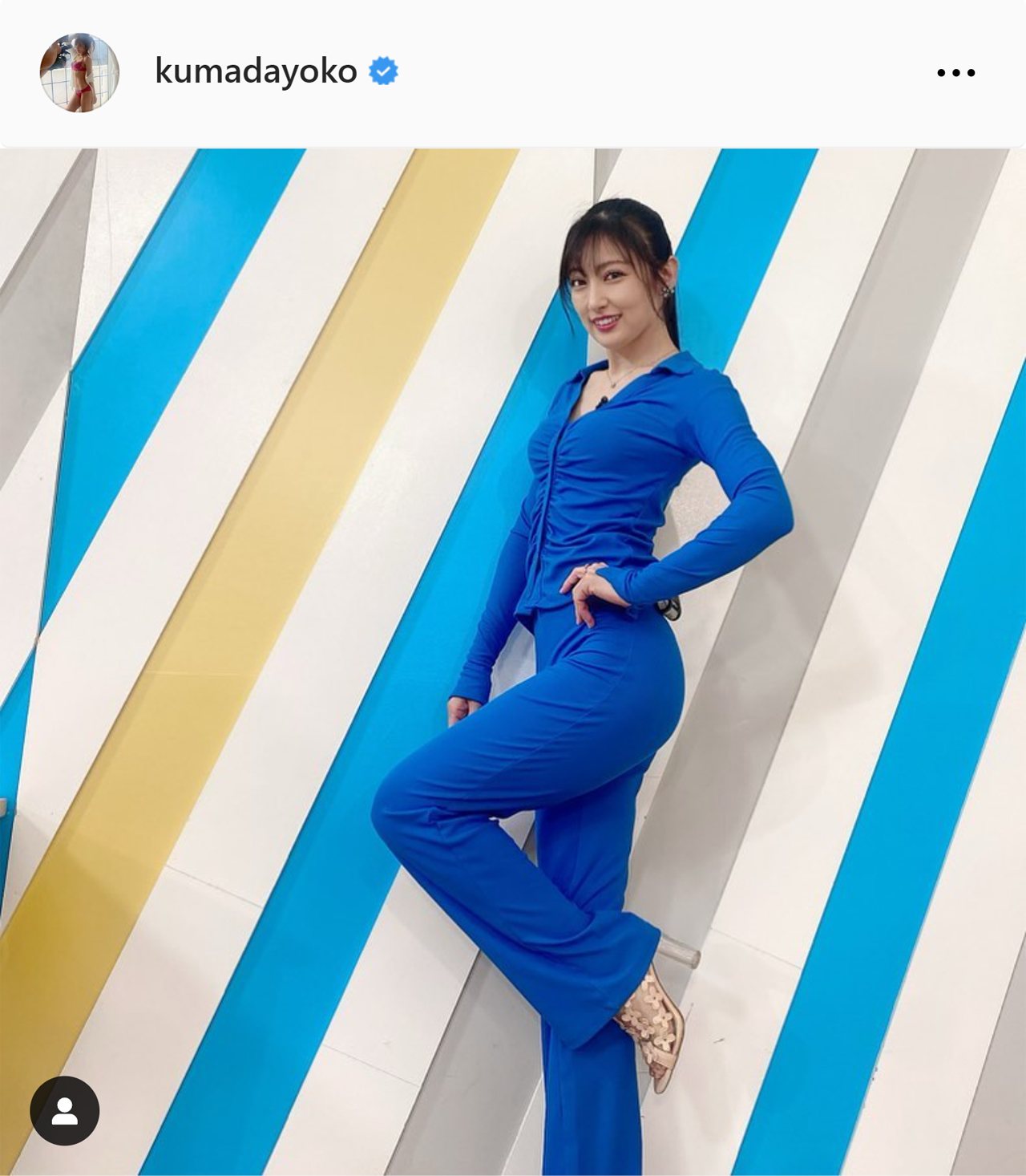 熊田曜子のインスタグラムから