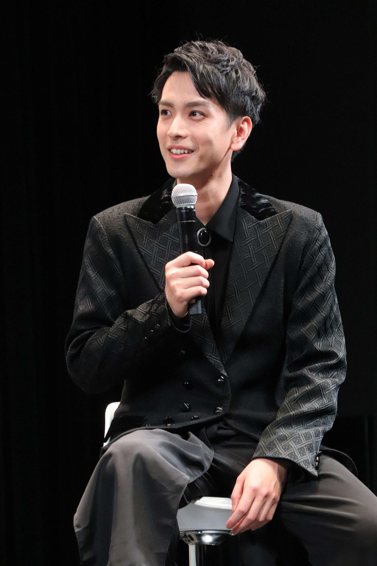 映画「ゲネプロ★7」公開記念イベントに登壇した黒羽麻璃央（撮影・加藤理沙）