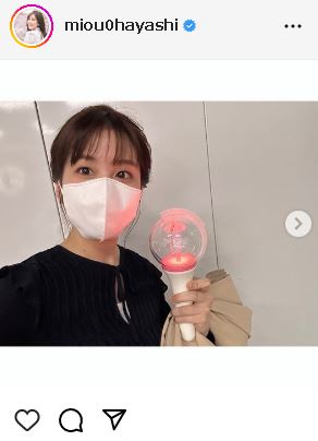 林美桜アナのインスタグラムから