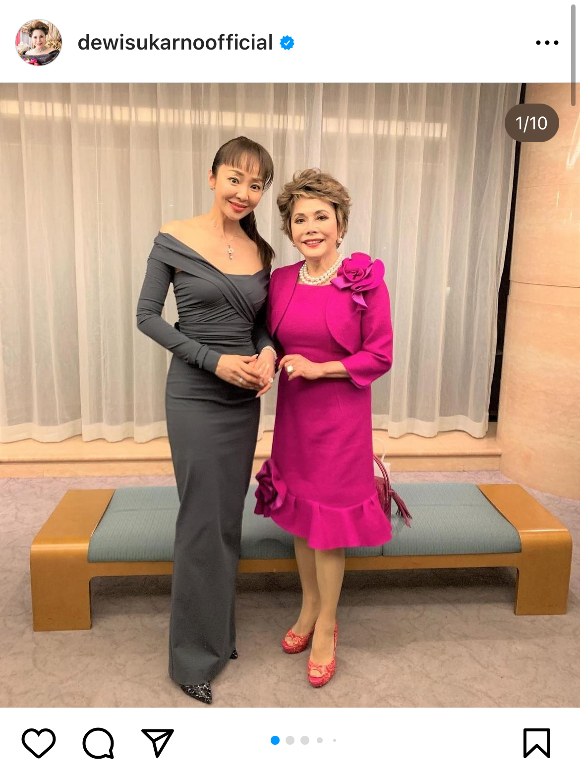 デヴィ夫人のインスタグラムから