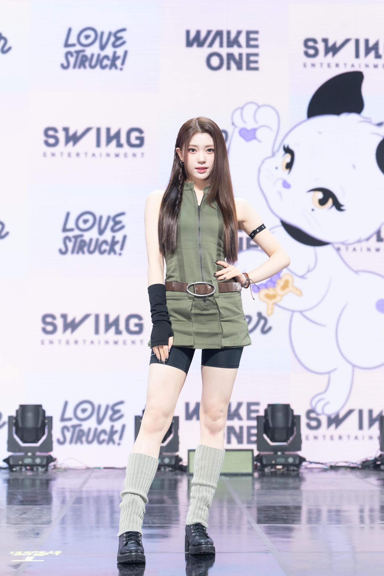 「LOVESTRUCK！」のショーケースを行ったKep1erのシャオティン（C）WAKEONE／SWING ENTERTAINMENT提供