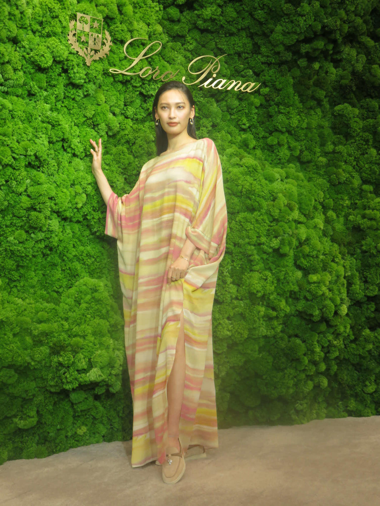 「ロロ・ピアーナ　ヒョンビン・エディション」お披露目会見に出席した大政絢