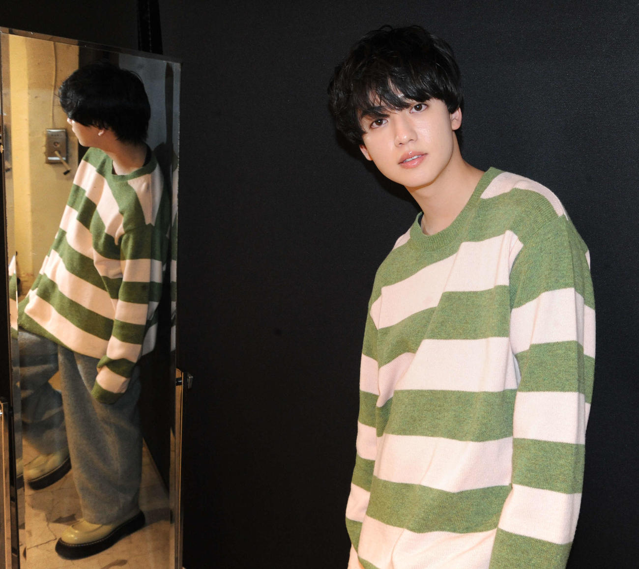 取材に応じた、ゆうたろう（撮影・松尾幸之介）