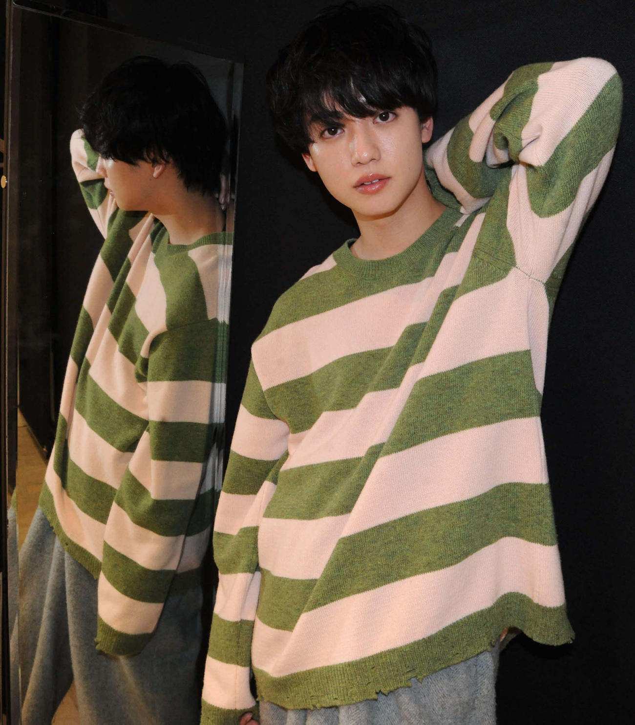 取材に応じた、ゆうたろう（撮影・松尾幸之介）