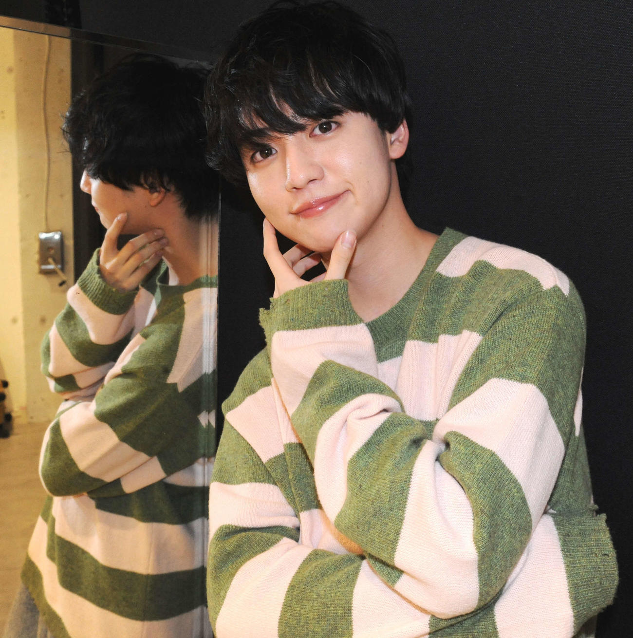 取材に応じた、ゆうたろう（撮影・松尾幸之介）