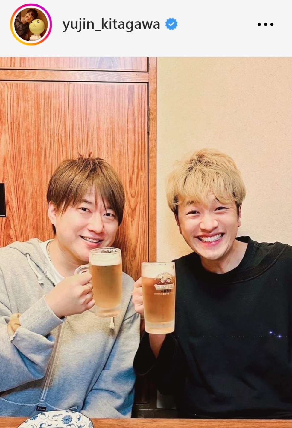 北川悠仁のインスタグラムから