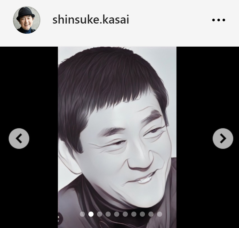 笠井信輔アナのインスタグラムから