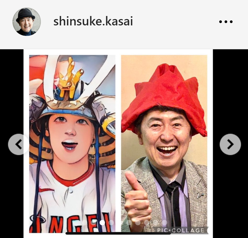 笠井信輔アナのインスタグラムから