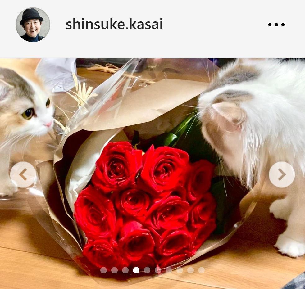 笠井信輔アナのインスタグラムから