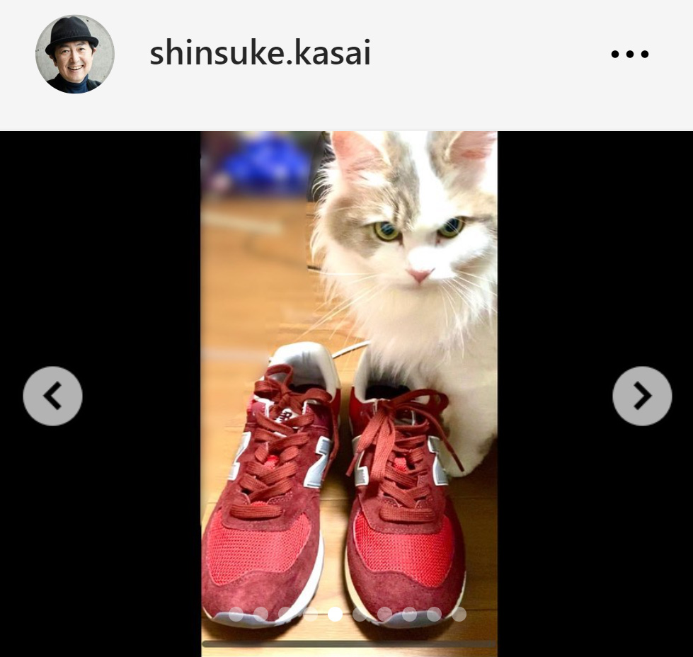 笠井信輔アナのインスタグラムから