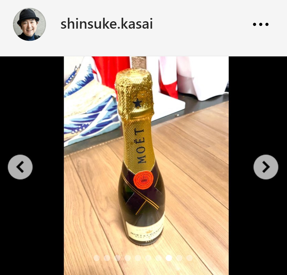 笠井信輔アナのインスタグラムから