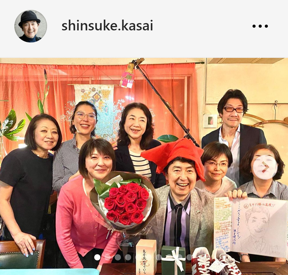 笠井信輔アナのインスタグラムから