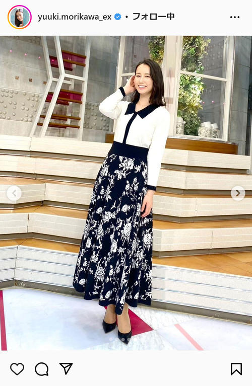 テレ朝の森川夕貴アナ6パターンの番組衣装を披露 写真の1枚には共演