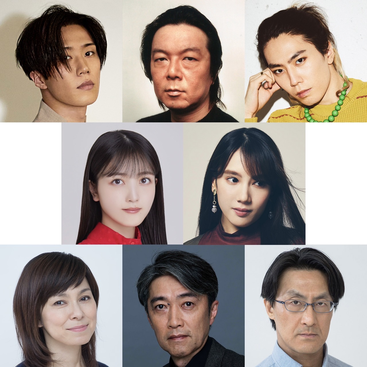 古田新太（上段中央）、乃木坂46久保史緒里（中段左）ら劇団☆新感線の秋公演、いのうえ歌舞伎「天號星」キャスト