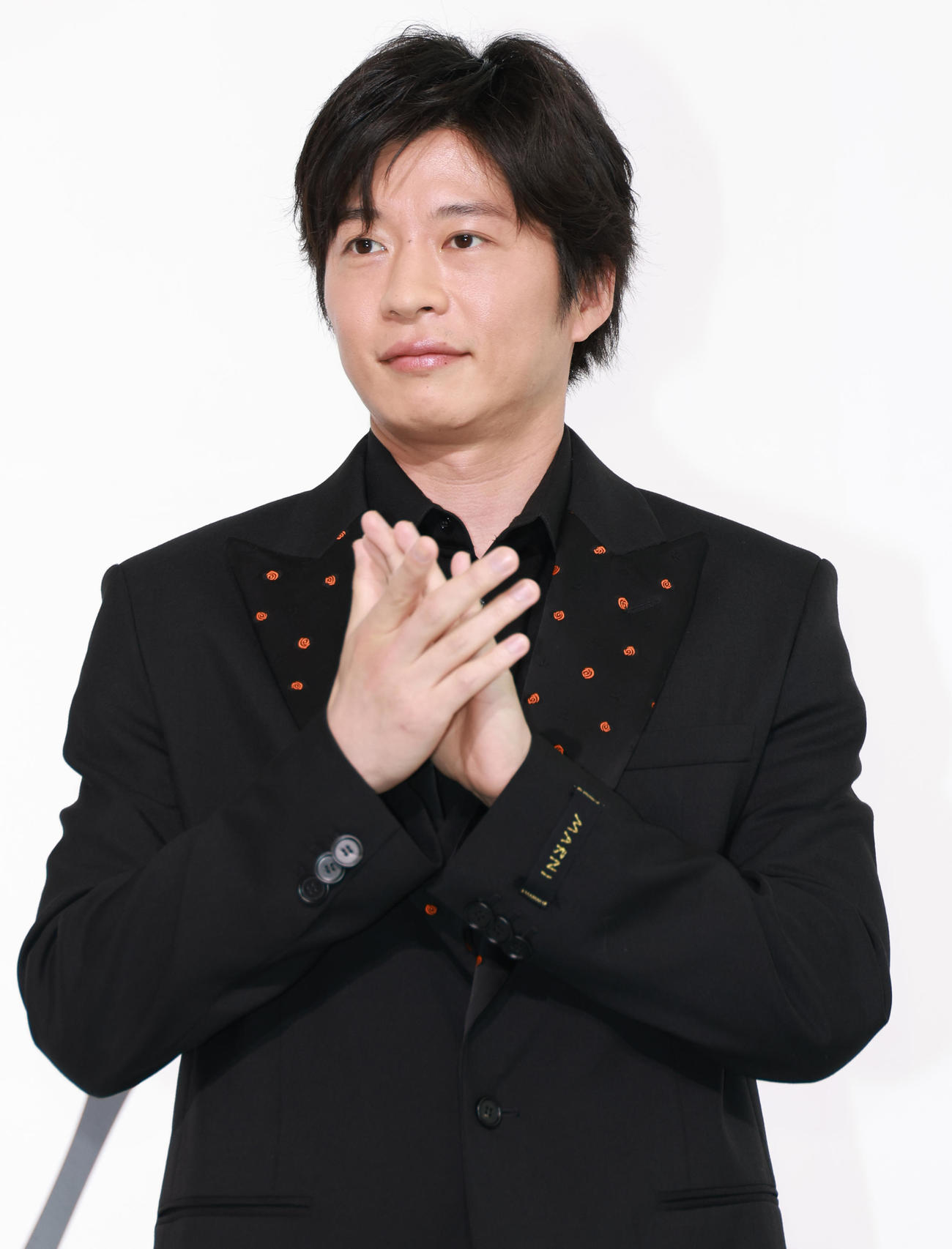 ドラマ「unknown」の制作発表を行う田中圭（撮影・中島郁夫）