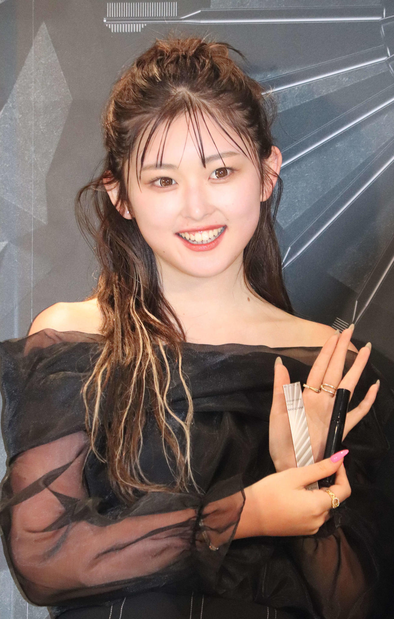 KATE新商品発表会に登壇したゆうちゃみ（撮影・加藤理沙）