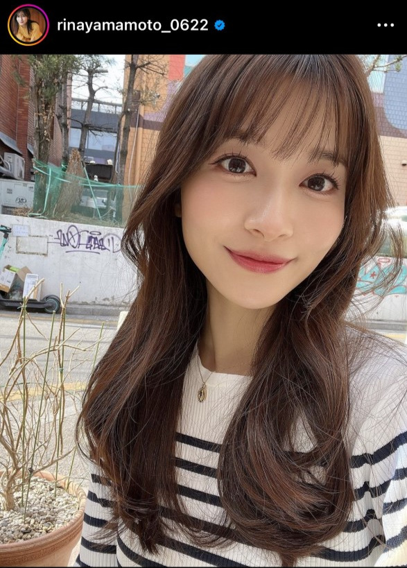 TBS山本里菜アナウンサーのインスタグラムから