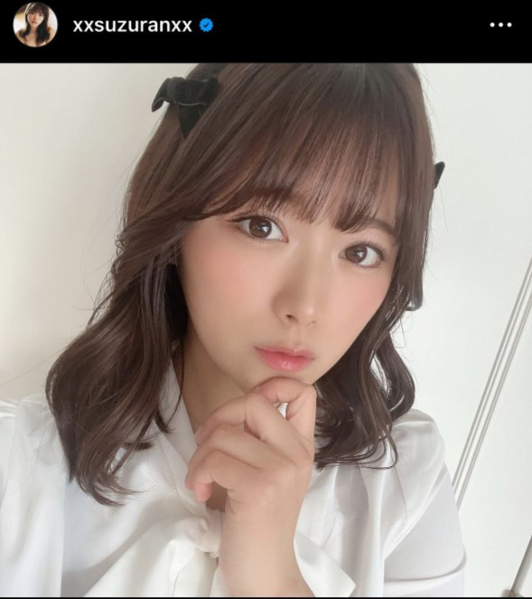 山内鈴蘭のインスタグラムから