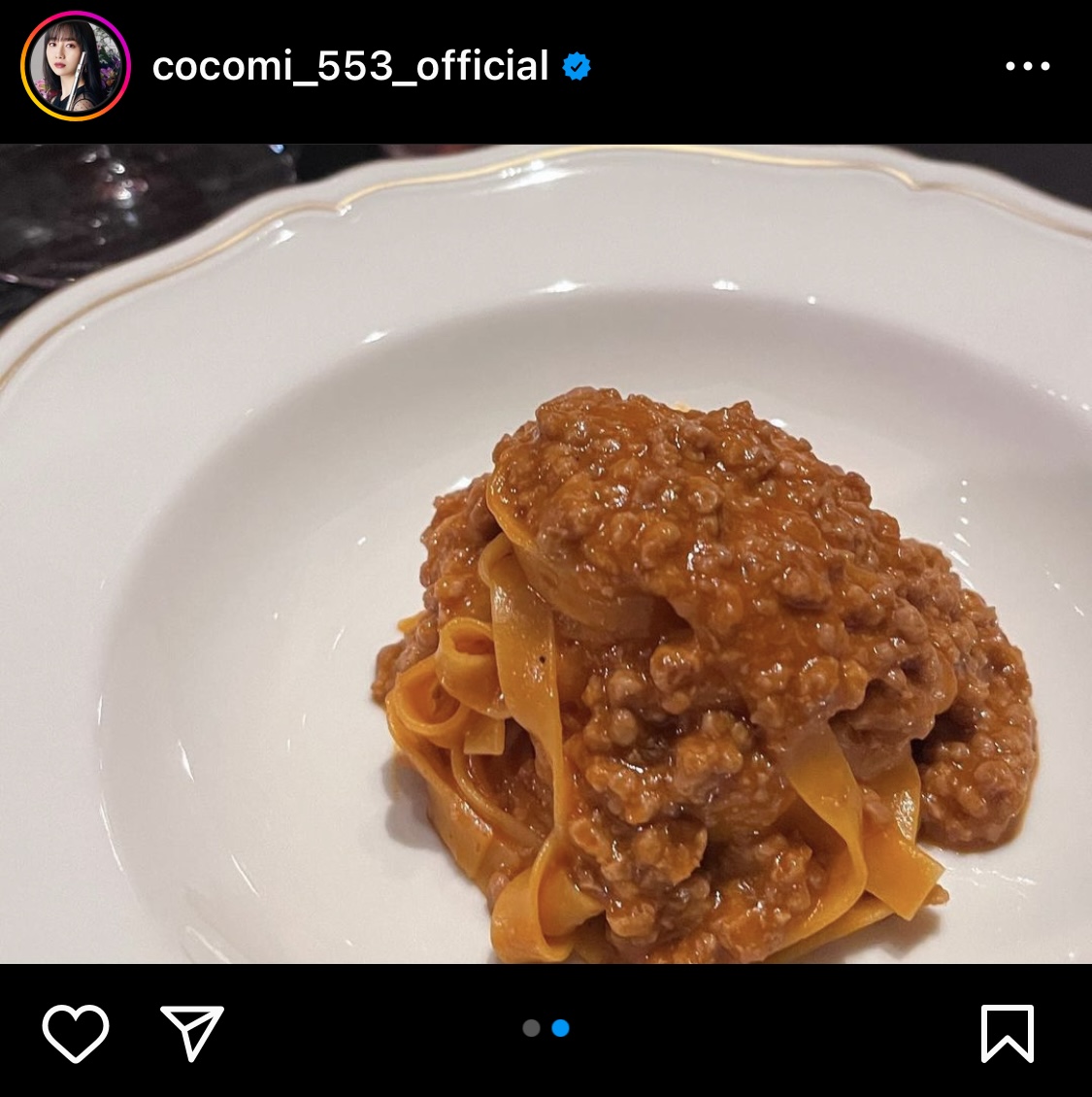 Cocomiのインスタグラムから