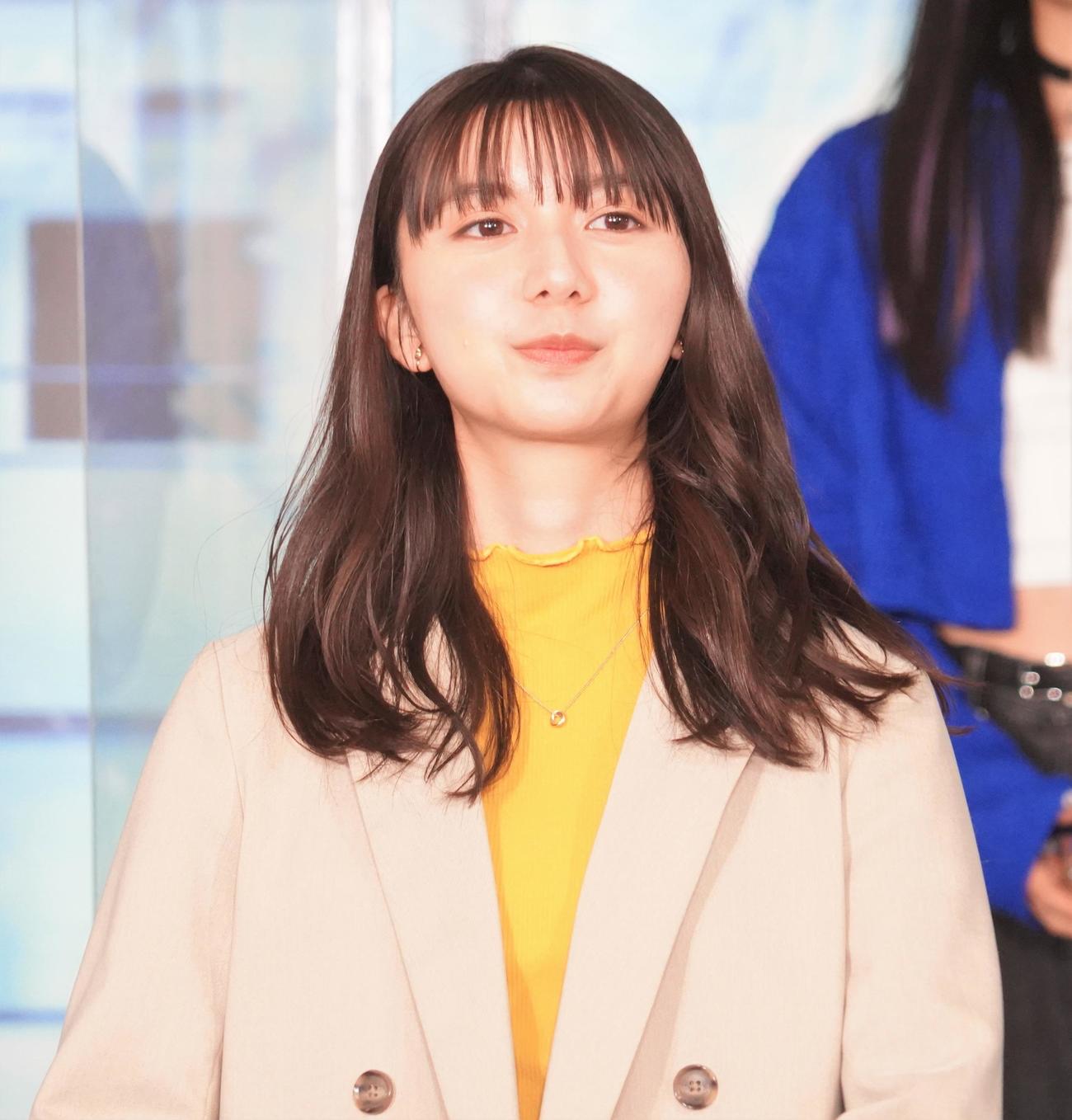 TBS系連続ドラマ「ペンディングトレイン－8時23分、明日　君と」の制作発表会見に出席した上白石萌歌（撮影・佐藤成）