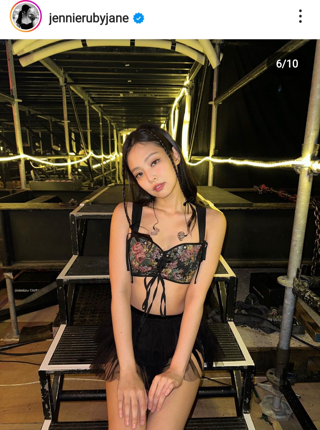 BLACKPINKのJENNIEのインスタグラムから