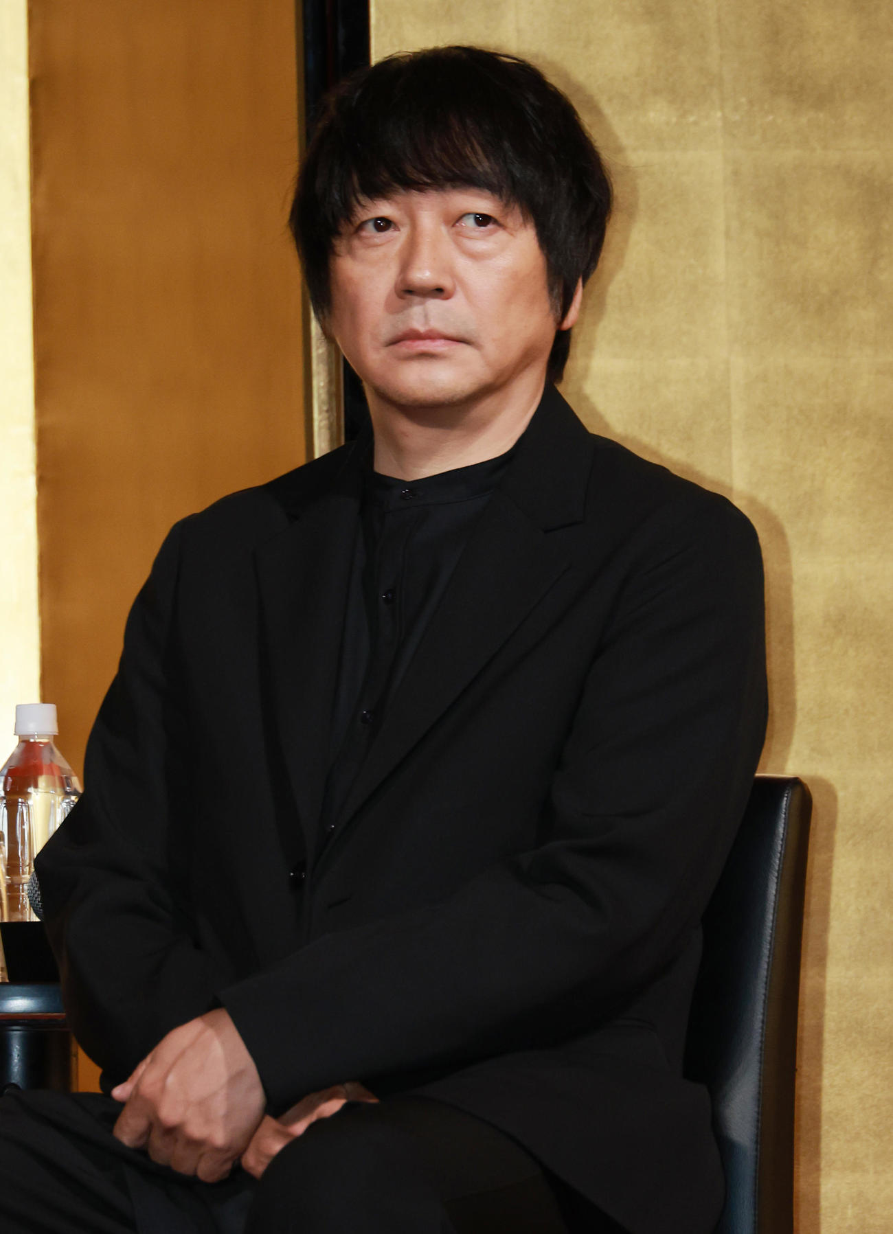 映画「首」完成報告会を行った大森南朋（撮影・中島郁夫）