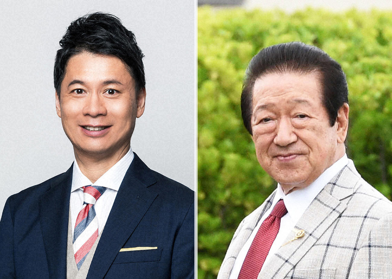 石井亮次アナ（左）と草野仁
