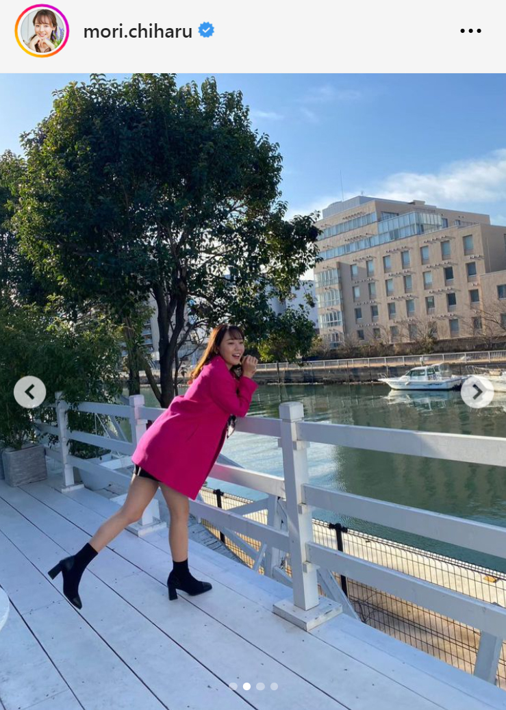 森千晴アナのインスタグラムから
