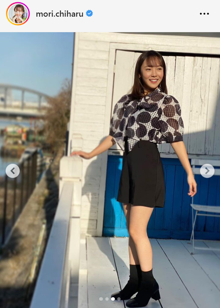 森千晴アナのインスタグラムから