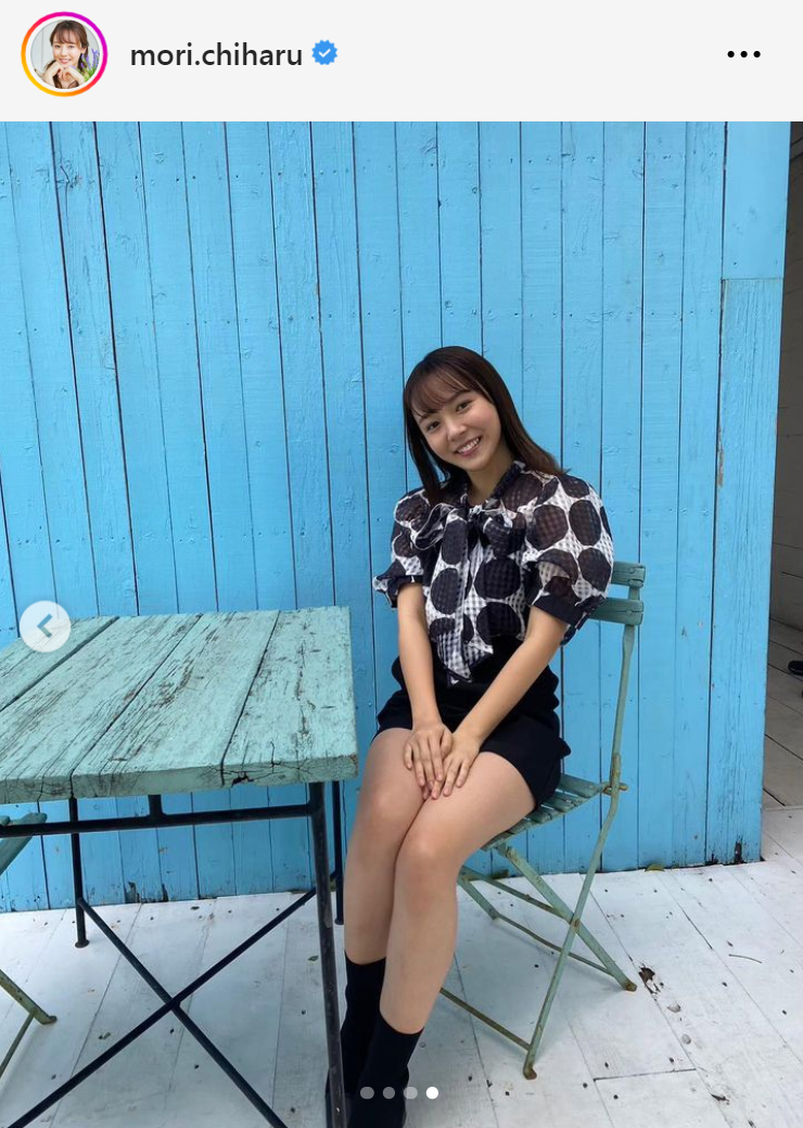 森千晴アナのインスタグラムから