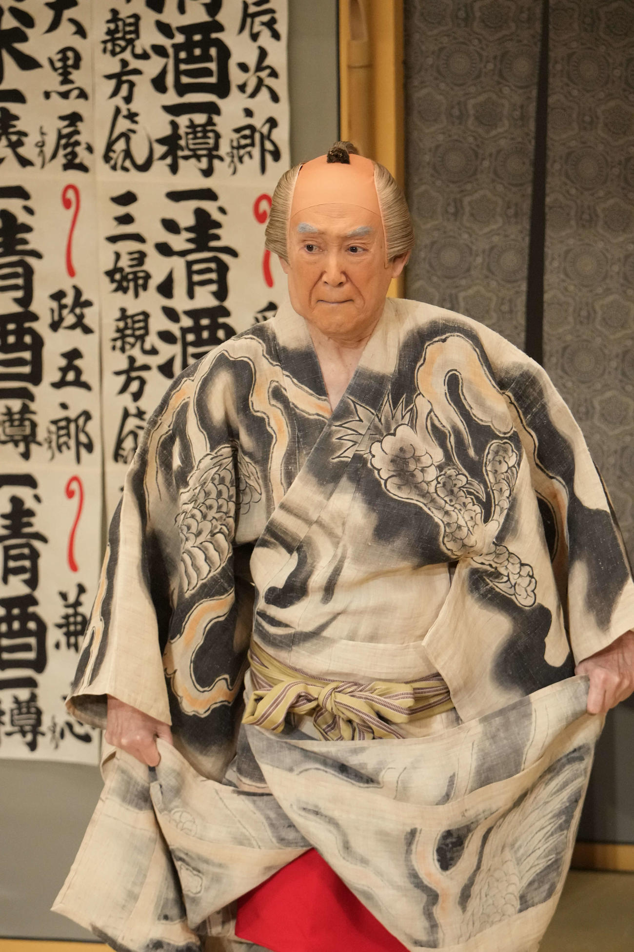 「夏祭浪花鑑」で三婦を演じる市川左團次さん（2022年7月歌舞伎座、松竹提供）