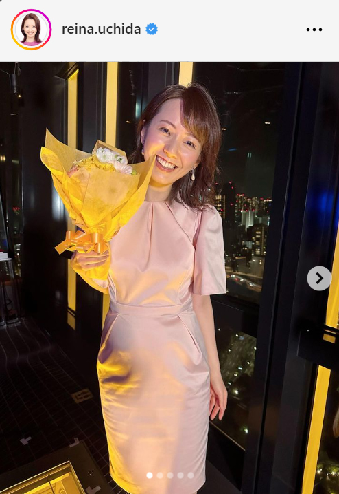 フジテレビ内田嶺衣奈アナウンサーのインスタグラムから