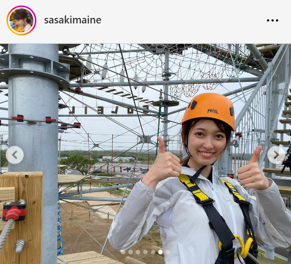 TBS佐々木舞音アナウンサーのインスタグラムから