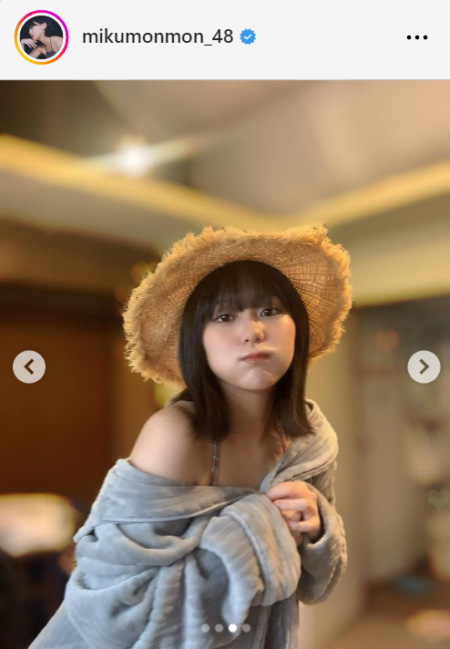 HKT48田中美久インスタグラムから