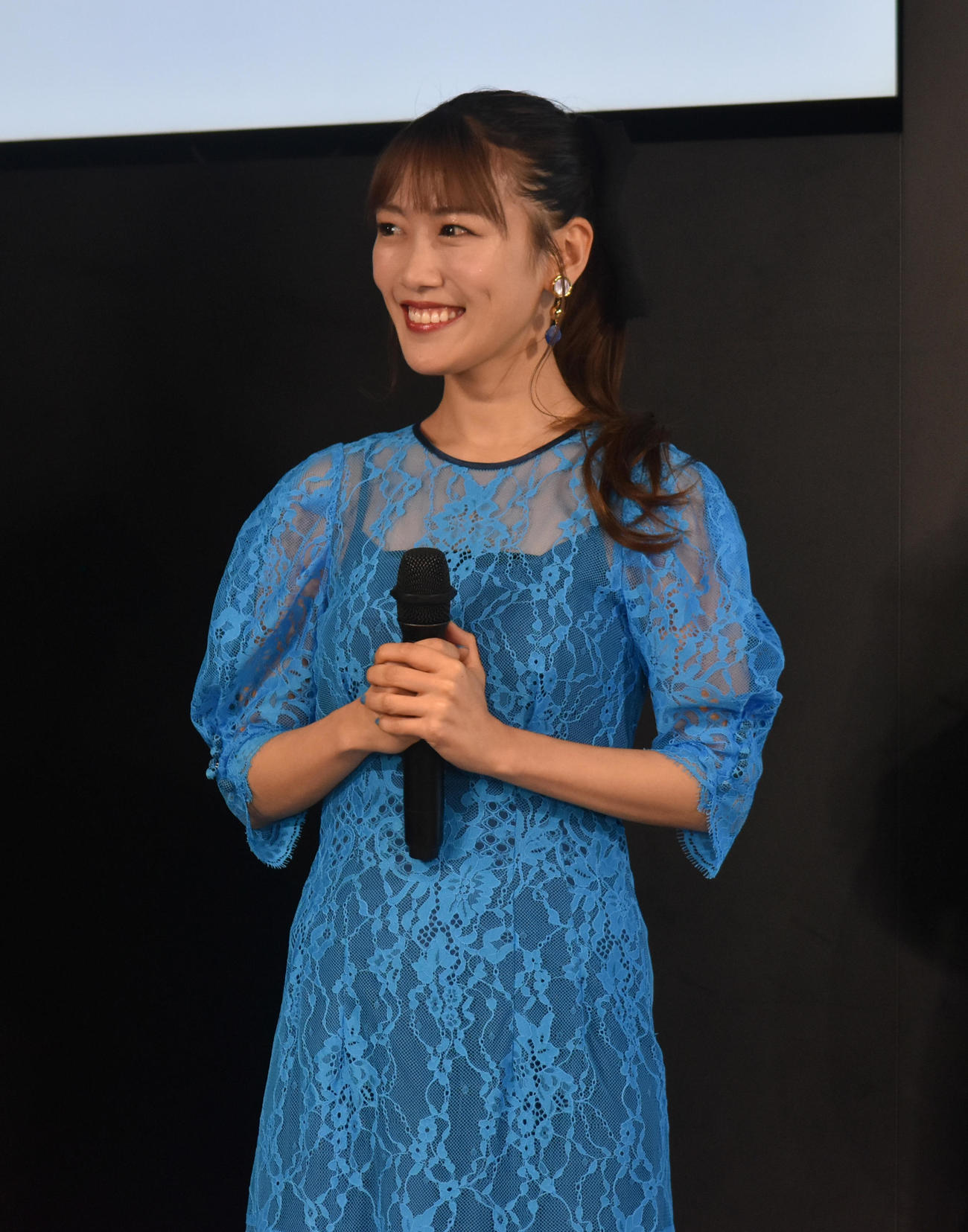 「ハマフェス　Y164」開催記者発表に参加したももいろクローバーZの高城れに