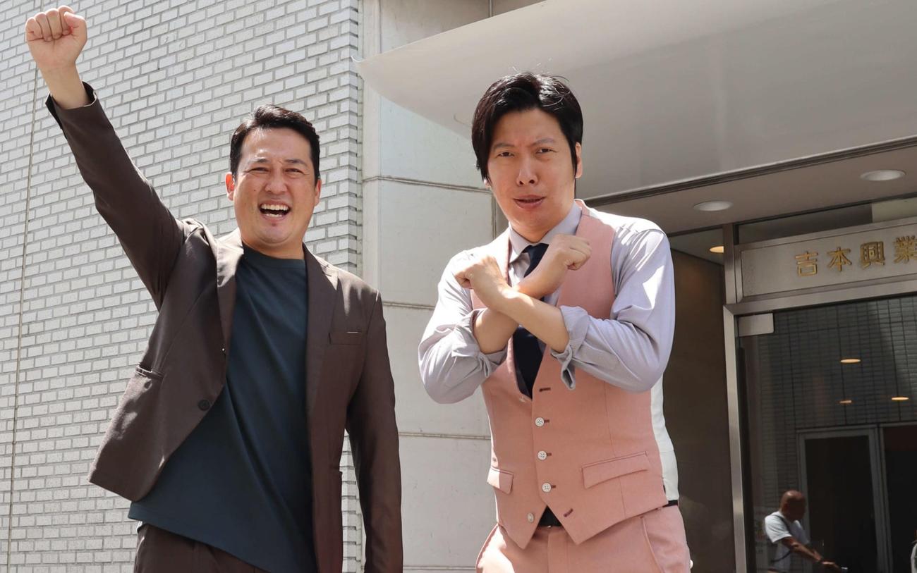 藤崎マーケットの田崎（左）トキ